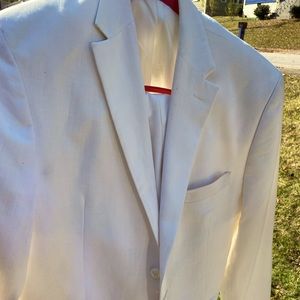 Mens Off white / cream 2 piece suit